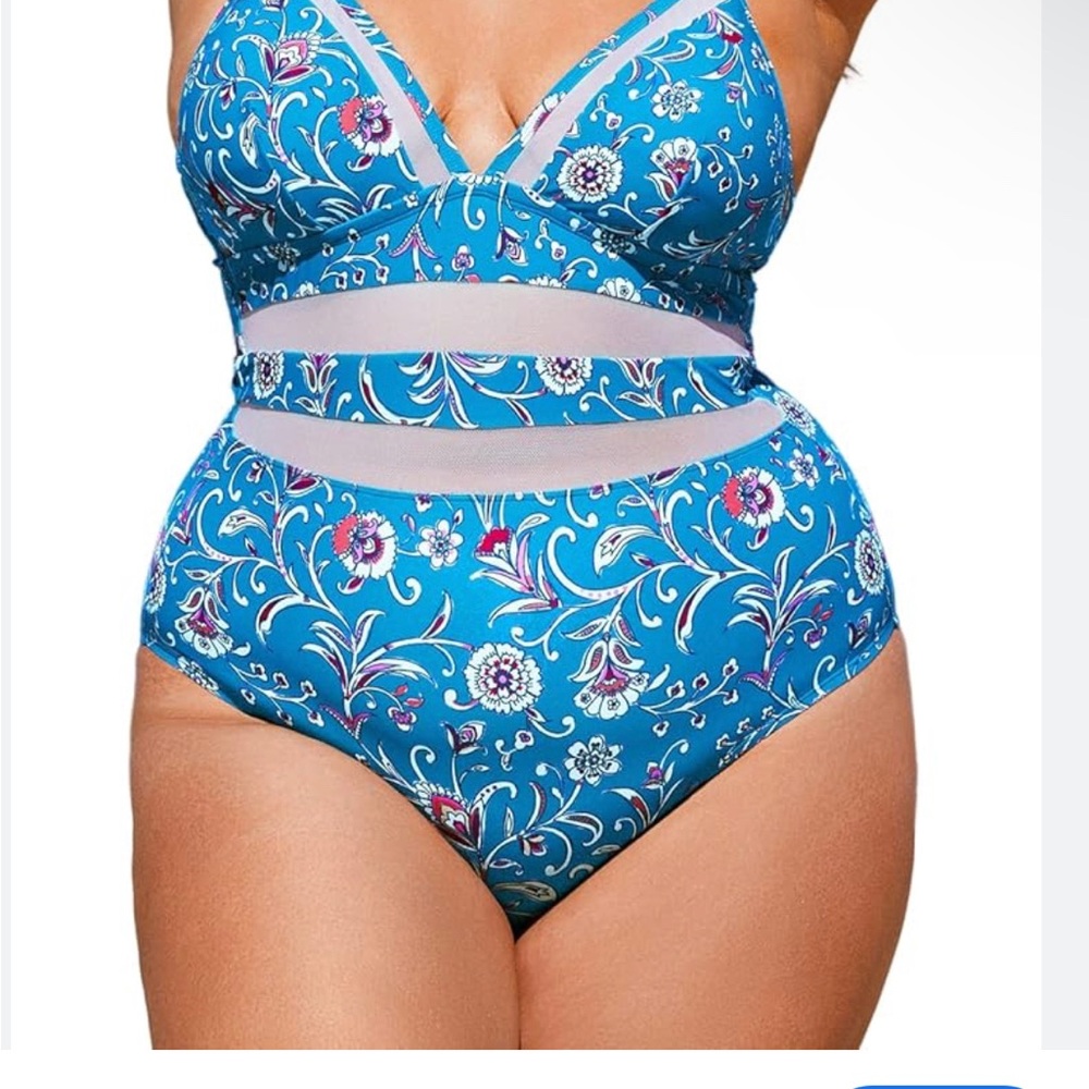 CUPSHE One Piece Multicolored Bathingsuit
